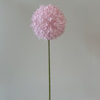 Nouvelles fleurs artificielles faites à la main en forme de boule d'oignon pour arrangements floraux de mariage, têtes de fleurs en plastique souple (rose, marguerite, hortensia)