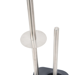 <span class=keywords><strong>Porte</strong></span>-papier de salle de bain brossé sur pied support en métal avec étagère <span class=keywords><strong>porte</strong></span>-papier hygiénique avec <span class=keywords><strong>porte</strong></span>-<span class=keywords><strong>brosse</strong></span> de toilette BTH021 - Product Image 3