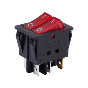 Baokezhen A7 6 thiết bị đầu cuối ARC nút vuông thắp sáng Rocker đẩy chuyển đổi 250V T125 với điểm ánh sáng - Product Image 3