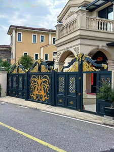 ประตูลานบ้านดีไซน์ทันสมัยทนทานสำหรับอาคารสำนักงานและวิลล่าติดตั้งง่ายด้วยสไตล์ดั้งเดิมและยุโรป - Product Image 2