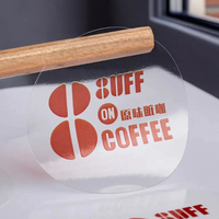 Autocollants personnalisés transparents imperméables avec logo, utilisés pour la fermeture des sacs et l'étiquetage des emballages