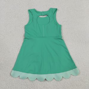 RTS Boutique Bows - Vestido Deportivo con Estampado a Cuadros para Niñas Pequeñas, Pantalones Cortos Deportivos con Forro, Ropa Deportiva ODM para Yoga, Vestido para Jugar Tenis - Product Image 3