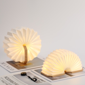 Lámpara de Papel Plegable Vertical Tipo Acordeón, Recargable, LED, Giratoria, Luz Nocturna, <span class=keywords><strong>Regalos</strong></span> Promocionales para Empresas, Novedad 2026 - Product Image 6