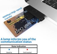 Lecteur de carte à puce USB haute vitesse pour adaptateur de carte ID IC EMV CAC