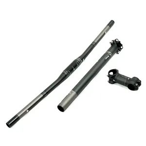 מלא סיבי פחמן אופניים כידון סט 3K כידון + גזע + Seatpost Mtb הרי אופני Bicicleta אופניים ידית בר סט