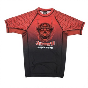 Maillot de compression personnalisé BJJ MMA Jiu Jitsu, imprimé par transfert thermique, séchage rapide, extensible, entraînement, adultes, unisexe, AZ - Product Image 6