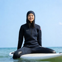 Combinaison de plongée pour femme adulte en caoutchouc 1,5 mm, manches longues, anti-froid, pour la natation, le surf et la plongée avec tuba, toutes saisons
