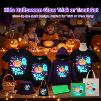 Feuille de transfert DTF phosphorescente FCOLOR pour Halloween, film PET lumineux pour impression à chaud sur T-shirt, sweat-shirt et vêtements