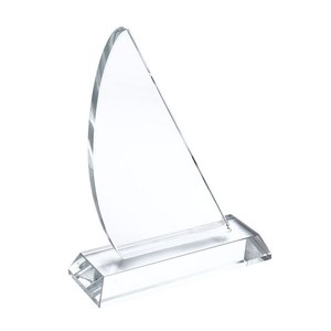 Medalla de Vidrio Chapada en Oro de 150x100x10 mm con Impresión UV para Regalos de Ferias Comerciales y Regalos de Bienvenida - Product Image 1
