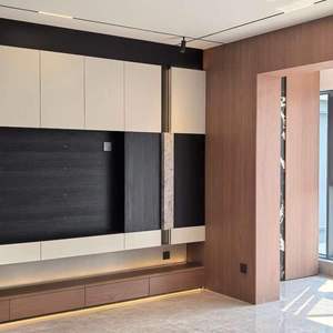 Mobile TV Moderno di Lusso Minimalista in Stile Italiano, Unità da Parete Integrata per Soggiorno, Console Multimediale Personalizzata, Centro di Intrattenimento - Product Image 3