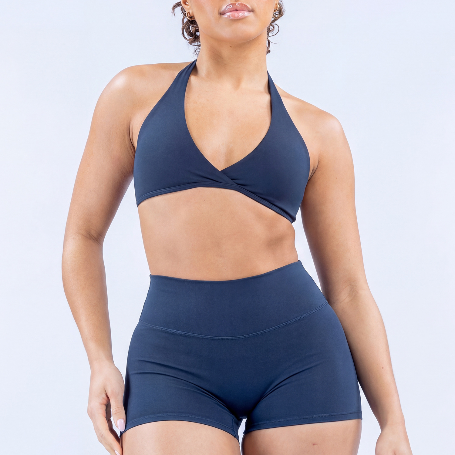 Navy blue [bra + shorts]