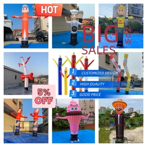 Factpory venta personalizada helado y cono de nieve bailarina de aire inflable con signo de flecha - Product Image 5