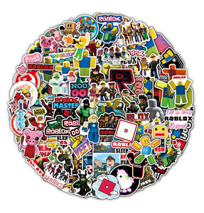 WOWEI 50 per 100 adesivi di Graffiti <span class=keywords><strong>Roblox</strong></span> del mondo virtuale per la decorazione transfrontaliera di valigie e quaderni - Product Image 4