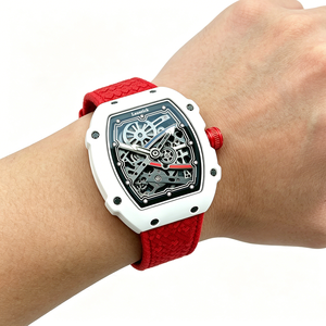 <span class=keywords><strong>Montre</strong></span> mécanique automatique multifonctionnelle pour <span class=keywords><strong>homme</strong></span>, <span class=keywords><strong>ultra</strong></span>-fine, en fibre de carbone blanche, à cadran ouvert, vente en gros - Product Image 6