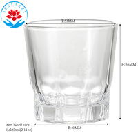 Fabricant de verre de Soju coréen de 2oz verre à liqueur 60ml mini verres transparents Baijiu Soju verre à liqueur