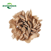 Couverts en bois 100% naturels, biodégradables, qualité alimentaire, prix usine