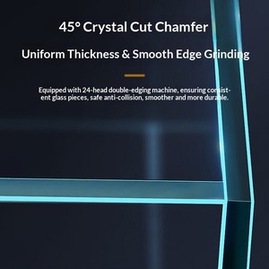 Acquario in Vetro Ultra-Trasparente su Misura con Cinque Linee Dorate per Soggiorno, Uso Domestico, Piante Acquatiche, <span class=keywords><strong>Tartarughe</strong></span>, Varie Dimensioni - Product Image 3