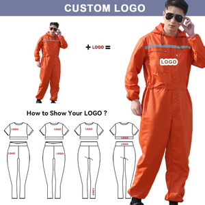 Logo personalizzato ingegneria uniforme tuta da lavoro tuta tuta un pezzo tuta da lavoro vestiti alta visibilità tuta per gli uomini - Product Image 2