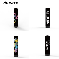 Colonnes publicitaires gonflables personnalisées CATC en tissu Oxford imperméable |   Piliers de présentation de marque de style japonais |   OEM ODM Weather
