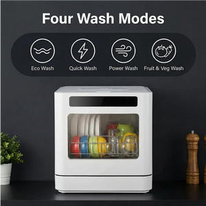 <span class=keywords><strong>Lave</strong></span>-<span class=keywords><strong>vaisselle</strong></span> <span class=keywords><strong>de</strong></span> comptoir intelligent entièrement automatique avec stérilisation à haute température, sans installation, pour hôtels et foyers - Product Image 5