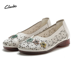 Scarpe <span class=keywords><strong>da</strong></span> Donna Casual Retrò alla Moda, Stile Etnico Floreale, Sandali Piatti, Scarpe Oxford in Vera Pelle per Signore Anziane - Product Image 3