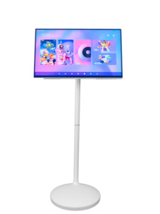 Televisor Inteligente Portátil de 23.8 Pulgadas, 1080p HD, Inalámbrico, con Soporte, Pantalla Táctil LED Blanca, Animación Inteligente para Exteriores, Blanco - Product Image 3