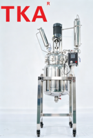 Réacteur semi-automatique à agitation mécanique mobile, en acier inoxydable 316L, à chauffage électrique, capacité 5L-100L, à pression négative
