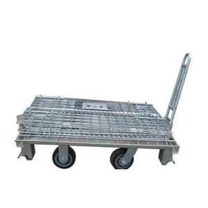 مستودع * من من المعدن المجلفن * + المناولة ، أقفاص شبكية من أسلاك الفولاذ قابلة للطي في مستودع صناعي معدني مجلفن - Product Image 1