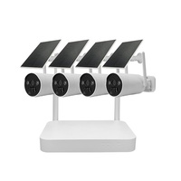 3MP CCTV Security HD Kit de cámara para exteriores Detección de movimiento a prueba de agua Sistema de cámara de 4 canales/