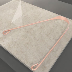 ที่ขูดลิ้นแบบเป็นมิตรกับสิ่งแวดล้อม ปราศจากขยะ ผลิตจากโลหะทองแดงผสมโรสโกลด์ 304 สำหรับผู้ใหญ่ เด็ก และทุกวัย มาพร้อมกับผ้าฝ้าย - Product Image 2