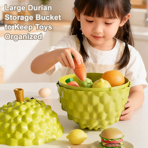 Set di Giocattoli Ecologici Personalizzati per Bambini, Frutta e Verdura da Tagliare per Giochi di Ruolo - Product Image 3