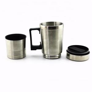 12V paslanmaz çelik araba ısıtma fincan süt su çay kahve şişesi isıtıcı isıtmalı seyahat kupa - Product Image 3