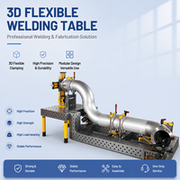Tables de soudage industrielles flexibles 3D nitrurées, plateforme de positionnement modulaire robuste pour la fabrication de structures en acier