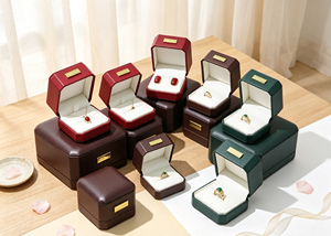 Juego de Cajas de Joyería Hechas a Mano de Alta Gama, Cierre Magnético, Forro de Terciopelo, Base Rígida, Forma Octogonal con Esquinas Recortadas, Multicolor - Product Image 4