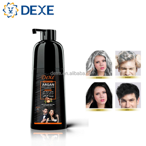 Crema Colorante per Capelli Nera Naturale all'Olio di Argan ad Azione Rapida, <span class=keywords><strong>Senza</strong></span> <span class=keywords><strong>Ammoniaca</strong></span>, Copre i Capelli Grigi, Non Danneggia la Pelle, Marchio Proprietario di Fabbrica - Product Image 5