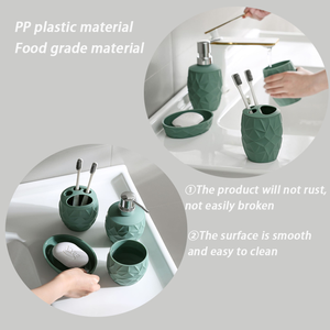 Juego de <span class=keywords><strong>baño</strong></span> de plástico de diseño moderno de alta calidad, productos de <span class=keywords><strong>baño</strong></span> duraderos, <span class=keywords><strong>accesorios</strong></span> de <span class=keywords><strong>baño</strong></span>, <span class=keywords><strong>accesorios</strong></span> de <span class=keywords><strong>baño</strong></span> <span class=keywords><strong>bonitos</strong></span> - Product Image 3