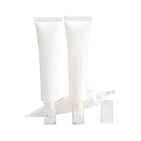 Emballage plastique cosmétique personnalisé, tube compte-gouttes pour sérum solaire, tube à presser pour crème pour les yeux avec applicateur compte-gouttes