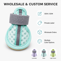 Chaussures pour chien en maille respirante avec sangle réglable pour la protection des pattes en extérieur