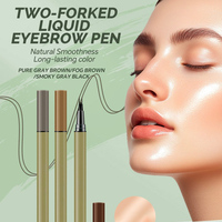 Crayon à sourcils double embout en gros, marque privée, waterproof, longue tenue, pour un maquillage naturel et effet sourcils sauvages