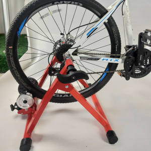 Bicicleta estacionaria inteligente para interiores, entrenador de bicicleta eléctrica, soporte de entrenamiento de <span class=keywords><strong>ciclismo</strong></span> rojo - Product Image 3