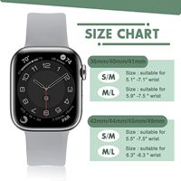 Bracelet en silicone ultra 2 sport fermoir papillon caché infini pour Apple Watch Band 3 40 41 42 44 45 49 mm modèles compatibles SE