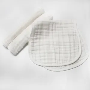 Hot sales soft baby bibs 100% cotton burp cloth and china cheap price muslin baby burp cloth