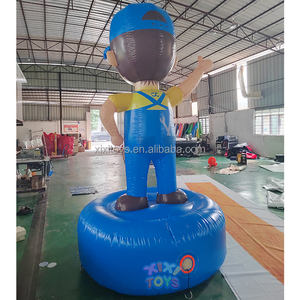 Publicidad personalizada 3M <span class=keywords><strong>H</strong></span> inflable dibujos animados niño personaje modelo globo - Product Image 5