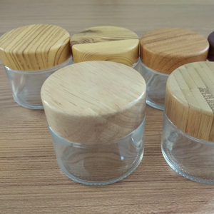 Cấp Thực Phẩm Tùy Chỉnh Rõ Ràng Borosilicate Lọ Thủy Tinh Với Tre Keo Gỗ Óc Chó Vít Có Nắp Đậy - Product Image 6