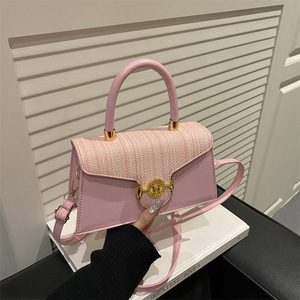<span class=keywords><strong>Borsa</strong></span> a tracolla retrò da donna 2026, nuova, di tendenza, versatile, monospalla, in PU, alla moda, testurizzata, tinta unita, media, quadrata - Product Image 6