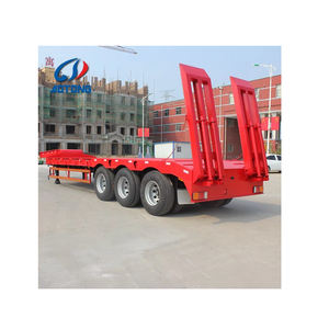 Fabricant chinois de remorques de camions lourds à plateau surbaissé de 18 mètres de long, à 2, 3 ou <span class=keywords><strong>4</strong></span> <span class=keywords><strong>essieux</strong></span>, pour le transport de marchandises en vrac, à vendre - Product Image 1