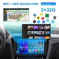 Podofo 10.1 "2 + 64G çift Din araba android müzik seti kablosuz CarPlay & Android oto GPS WIFI FM RDS BT araba radyo ab/abd/İngiltere stok