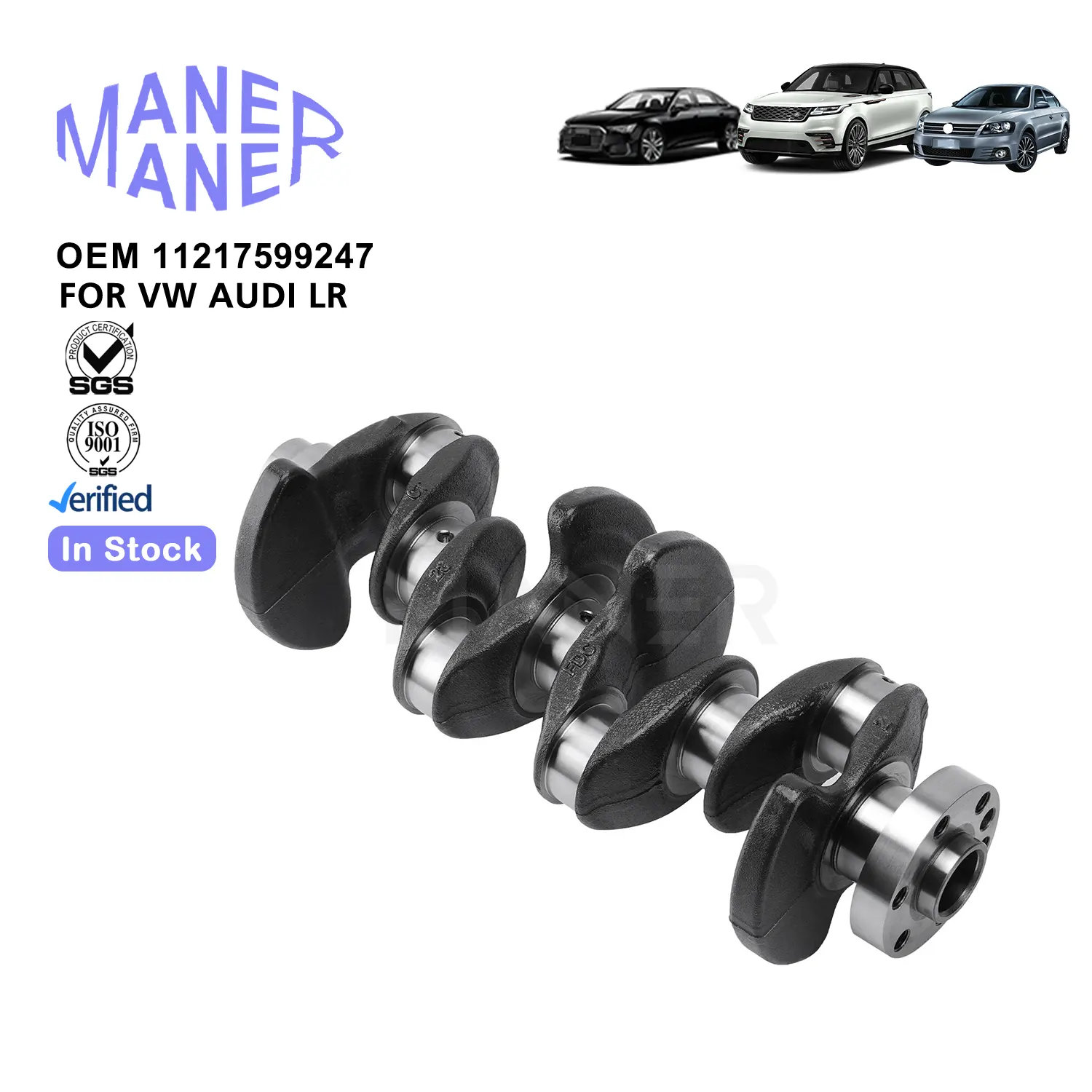 Maner 11217599247 pièces automobiles chine prix d'usine atelier de réparation vilebrequin d'origine pour BMW F26 F11 N20 N46 N52 N54 N55