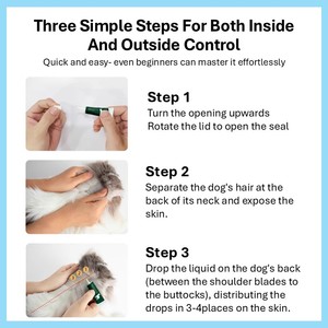Gouttes contre les puces, les tiques, les acariens et les nématodes, protection mensuelle douce, sans danger pendant la grossesse et la lactation, savoureuses pour les chiens à usage domestique de 4 à 10 kg - Product Image 4