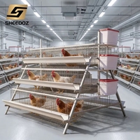 Cage à poules pondeuses pour l'élevage avicole, équipement pour poules, cages en batterie de type A pour poulets, cages d'alimentation pour poules pondeuses